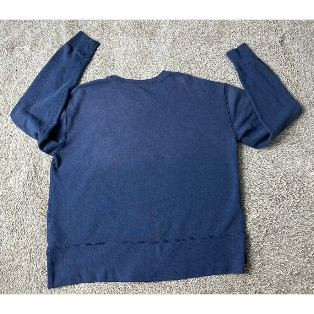 Polo Ralph Lauren Horse Logo Blue Fleece Lined SO SOFT Sweatshirt Size M - Picture 13 of 14